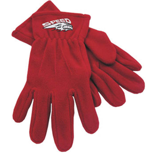 Customised fleece gloves
