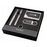 Visiting card holder, USB drive & pen set