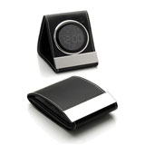 Clock with PU Leather Case