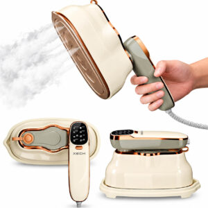 XECH Foldable Garment Steamer for Clothes with 6 Fabric Presets SteamX Fold