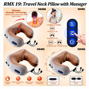 RMX 19: Travel Neck Pillow with Massager