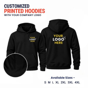 Customized Printed Hoodies Black