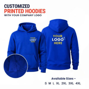 Customized Printed Hoodies Royal Blue